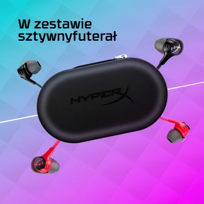 15. Słuchawki HyperX Cloud Earbuds II CZERWONE