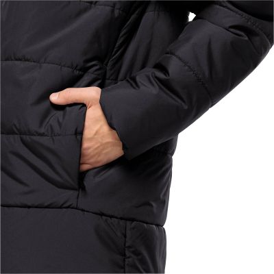 5. Kurtka przejściowa męska Jack Wolfskin DEUTZER LONG JKT M black oddychający materiał czarna (1207451_6000)