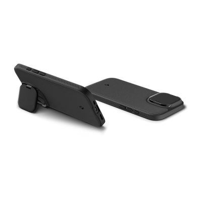 6. Etui Spigen Optik Armor MagSafe na iPhone 17 - czarne