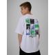 2. T-shirt loose z nadrukiem chłopięcy 4F 4FJRSS26TTSHM4277-10S