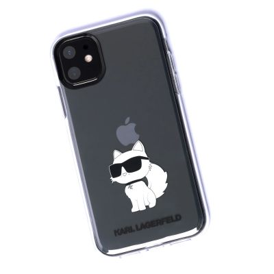 3. Etui Karl Lagerfeld Ikonik Choupette na iPhone 11 / Xr - przezroczyste