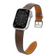 3. Pasek skórzany Strap Leather do Apple Watch 38 / 40 / 41 mm opaska bransoleta - ciemnobrązowy