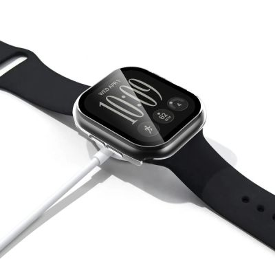 6. Etui Tech-Protect Defense Black & Clear 2-Pack na Apple Watch 46 mm