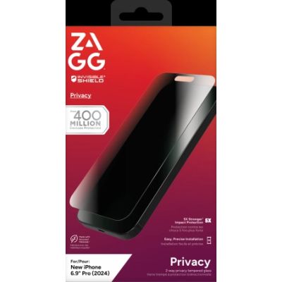Szkło prywatyzujące ZAGG InvisibleShield Glass Elite Privacy do iPhone 16 Pro Max