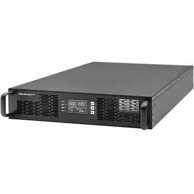 11. Qoltec Zasilacz awaryjny UPS do RACK 3kVA 3000W Power Factor 1.0 LCD EPO USB On-line