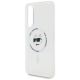 6. Etui Karl Lagerfeld Button Choupette Head Printed Logo MagSafe na Samsung Galaxy S25 Edge - białe