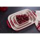 10. Zestaw 3 prostokątnych półmisków ceramicznych STAUB 40508-171-0 - czerwony