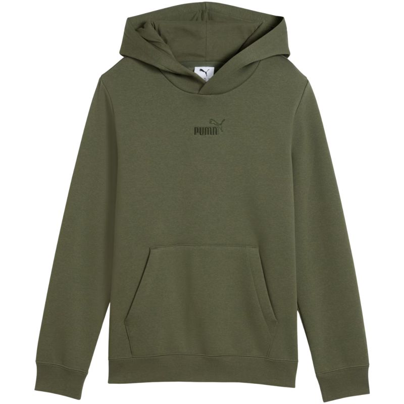 2. Bluza dla dzieci Puma ESS Small No.1 Logo Centered Hoodie khaki 692976 86