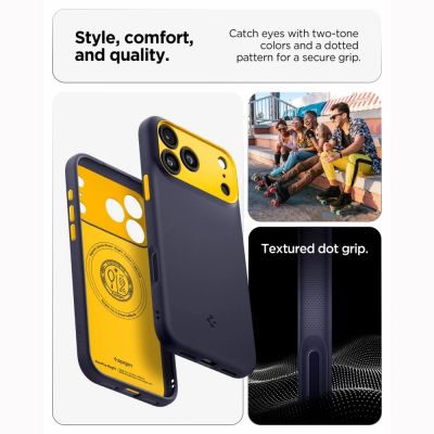 6. Etui Spigen Nano Pop MagSafe na iPhone 18 Pro Max / 17 Pro Max - niebieskie