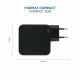5. Mobilis Charger 100W 2USB C 1USBA GaN cable 100W Laptop, Smartfon, Tablet Czarny Prąd przemienny Wewnętrzna
