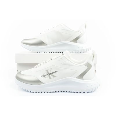 10. Calvin Klein Eva Runner buty damskie sportowe sneakersy białe modne