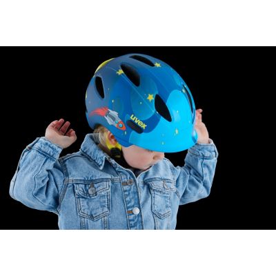 7. Kask rowerowy dziecięcy uvex oyo style monster lagoon matt 50-54