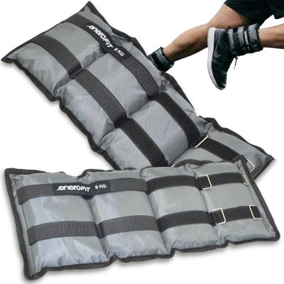 10. OBCIĄŻENIE NA PRZEGUBY SZARE 12KG (2x6KG) ENERO FIT