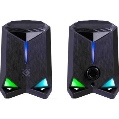 2. DEFENDER GŁOŚNIKI ROCKET 2.0 6W LED USB CZARNE 65094