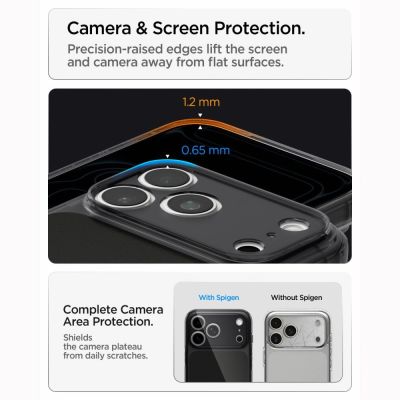 11. Etui Spigen Ultra Hybrid MagSafe na iPhone 18 Pro / 17 Pro - czarne matowe