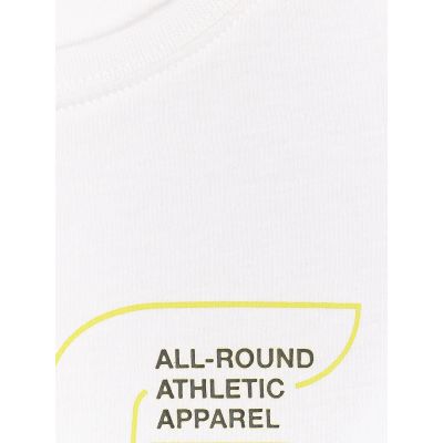 7. Chłopięcy t-shirt z nadrukiem 4F 4FJWAW25TTSHM2417-10S