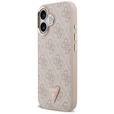 2. Etui Guess 4G Triangle Logo MagSafe na iPhone 17 - różowo-złote