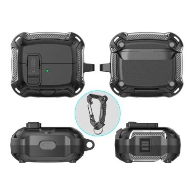 3. Etui Tech-Protect Silicone Hook na Samsung Galaxy Buds 3 / 3 FE / 3 Pro - czarne