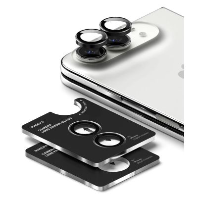 3. Szkło hartowane na aparat Ringke Camera Frame Protector 2-Pack na iPhone Duo - czarne