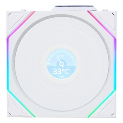 6. Wentylator bezprzewodowy Lian Li UNI FAN, ARGB, PWM - 140mm, biały