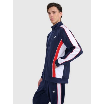 3. Bluza dresowa rozpinana bez kaptura męska 4F 4FRAW25TSWSM2459-31S