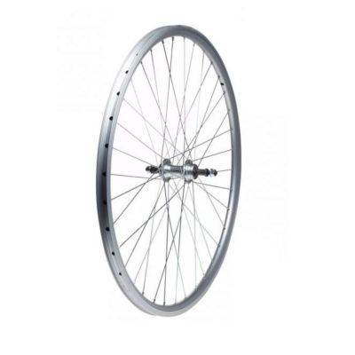 Koło 26'' tył woln. stożek O-srebrna/P-srebrna