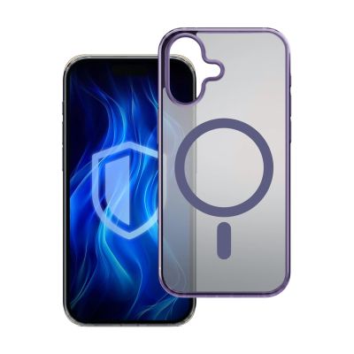 4. Etui 3mk Frosty MagCase Purple na Apple iPhone 16 - fioletowe