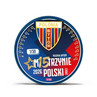 5. Krążek hokejowe Polonia Bytom 14 Mistrz BLUE WMN Ltd SREBKRMSPB