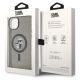 8. Etui Karl Lagerfeld Karl&Choupette Glitter MagSafe na iPhone 15 Plus - czarne