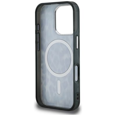 7. Etui Karl Lagerfeld IML Leopard Pattern MagSafe na iPhone 16 Pro Max - czarne