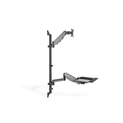 9. Ramię naścienne pojedyncze LCD+klawiatura, max.32"max. 8kg, uchylno-obrotowe