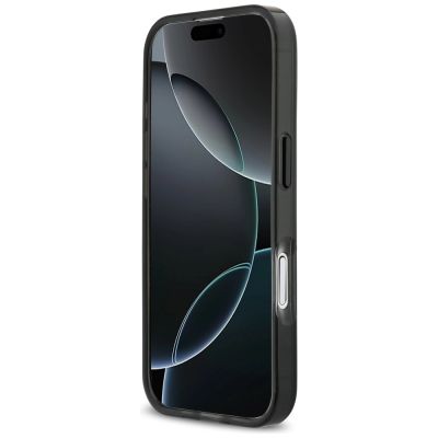 5. Etui BMW M IML Metal Buttons Tricolor Lines MagSafe na iPhone 17 - szare