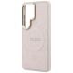 6. Etui Guess Saffiano Peony Embossed Ring MagSafe na Samsung Galaxy S26 Ultra - różowe