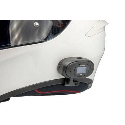 4. Interkom motocyklowy Sena 5R-01D 5R Bluetooth 5.1 700m z wyświetlaczem LCD i uniwersalnym zestawem mikrofonów na 2 kaski