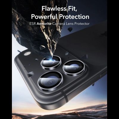 2. Szkło hartowane na aparat ESR Armorite Camera Protector na iPhone 18 Pro / 18 Pro Max - dark cherry