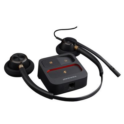 9. Słuchawki Poly EncorePro HW520 Binaural Wired Headset, Quick Disconnect, Black