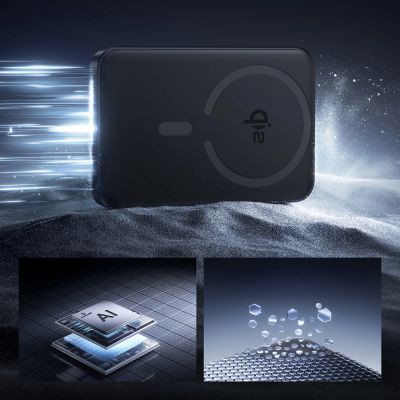 8. Powerbank Baseus EnerFill FM12 10000mAh 22,5W Qi2 kompatybilny z MagSafe z kablem Baseus Simple USB-C 20V/3A 30cm - czarny