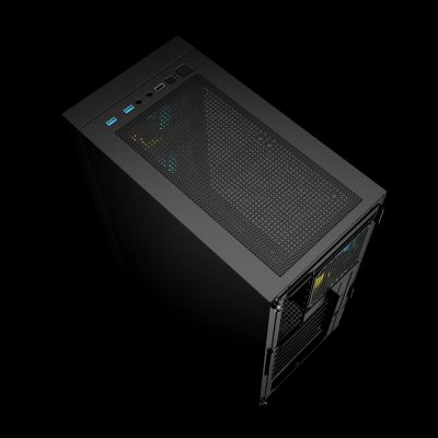 6. GEMBIRD OBUDOWA FORNAX 4000 MIDI-TOWER (2X USB 3.0, 1X USB 2.0, HD AUDIO, SZKLANY PANEL BOCZNY, PODŚWIETLENIE ARGB) CZARNA