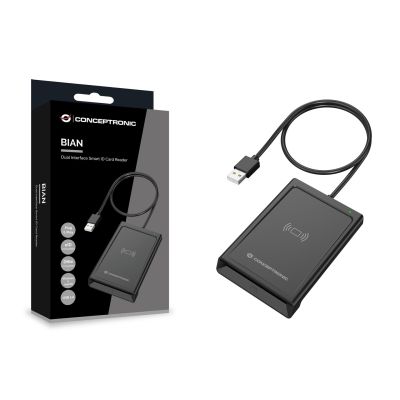 4. Conceptronic BIAN11B czytnik do kart chipowych Wewnętrzna USB USB 2.0 Czarny