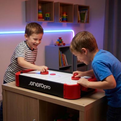 14. GRA CYMBERGAJ AIR HOCKEY NA STÓŁ 51x31x10CM CZARNY ENERO PRO