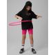 3. T-shirt loose z nadrukiem dziewczęcy 4F 4FJRSS26TTSHF4137-20S