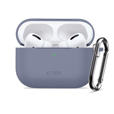 3. Etui Tech-Protect Silicone Hook na AirPods Pro - niebieskie
