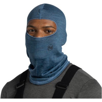 Kominiarka BUFF MERINO LIGHTWEIGHT BALACLAVA MULTISTRIPES szary