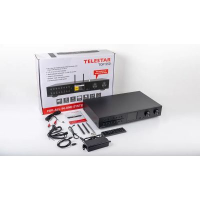 4. Radia wielofunkcyjne TELESTAR TOP 550 Czarne Komponenty HiFi
