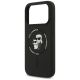 6. Etui Karl Lagerfeld Silicone Karl&Choupette Ring MagSafe do iPhone 17 Pro Max - czarne