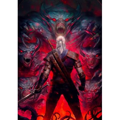 7. Puzzle Good Loot: The Witcher - Corvo Bianco, 1000 elementów