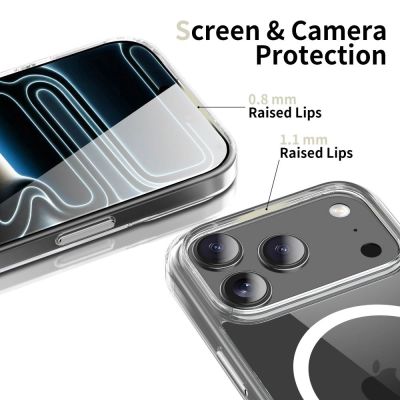 3. Etui Tech-Protect Flexair Hybrid CC MagSafe na iPhone 17 Pro Max - przezroczyste