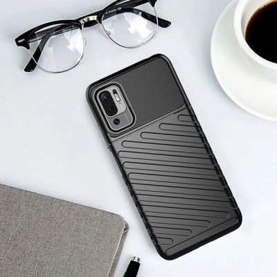11. Thunder Case elastyczne pancerne etui pokrowiec Xiaomi Redmi Note 10 5G / Poco M3 Pro czarny
