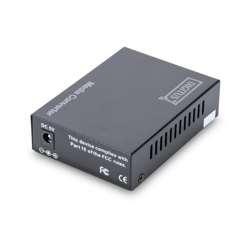 13. Digitus Dwukierunkowy gigabitowy konwerter mediów, RJ45 / SC
