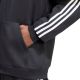 5. Bluza męska adidas Essentials 3-Stripes Fleece Full-Zip Hoodie czarna KY6559
